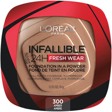 Cargar imagen en el visor de la galería, L'Oreal Paris - Maquillaje base en polvo Infallible Fresh Wear, hasta 24 horas de uso