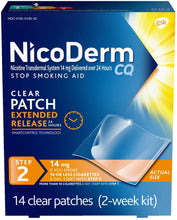 Cargar imagen en el visor de la galería, Parche transparente para la fase 2 de Nicoderm para dejar de fumar NDP92