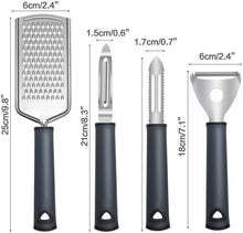 Cargar imagen en el visor de la galería, 4 piezas peladores de verduras ralladores para cocina NDP16