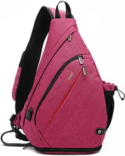 Cargar imagen en el visor de la galería, Mochila bandolera para senderismo con bolsillo NDP16