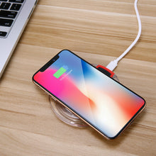 Cargar imagen en el visor de la galería, Cargador inalámbrico Qi Pad de carga rápida iPhone X 8 XS Max XR Samsung S8 S9 Negro