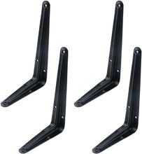 Cargar imagen en el visor de la galería, Juego de 4 soportes para estantes plegables para estanterías y estanterías (7.8 x 0.78 x 5.1 pulgadas) NDP 3