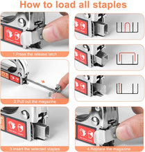 Cargar imagen en el visor de la galería, Kit de pistola grapadora 3 en 1 de alto rendimiento con 1000 grapas NDP112