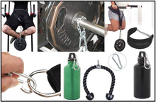 Cargar imagen en el visor de la galería, Mosquetón de acero galvanizado en zinc negro y plateado resistente 6 unidades NDP 10