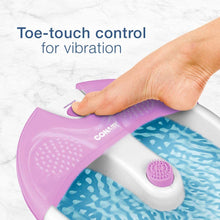 Cargar imagen en el visor de la galería, Conair Foot Pedicure Spa con Masaje de Vibración Calmante, Lavanda/Blanco