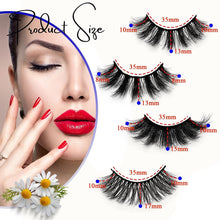 Cargar imagen en el visor de la galería, Juego de 20 pares de pestañas postizas 6D de aspecto natural