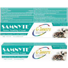 Cargar imagen en el visor de la galería, Crema entumecedora de tatuaje, dura de 6 a 8 horas de anestésico sin dolor, 5% crema de lidocaína máxima resistencia