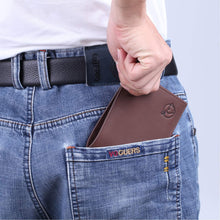 Cargar imagen en el visor de la galería, Cartera plegable delgada para hombre