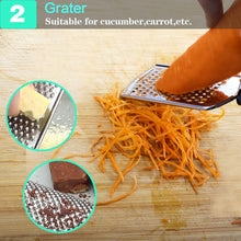 Cargar imagen en el visor de la galería, 4 piezas peladores de verduras ralladores para cocina NDP16