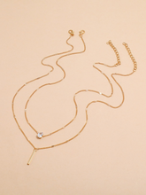 Cargar imagen en el visor de la galería, Collar con dije de barra de 2 piezas ✅