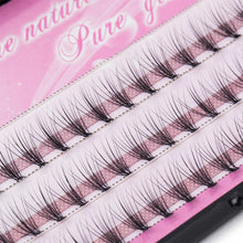 Cargar imagen en el visor de la galería, Pestaña natural individual en racimo Largas 14mm NDP-4