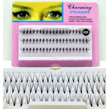 Cargar imagen en el visor de la galería, Pestaña natural individual en racimo Largas 14mm NDP-4