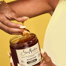 Cargar imagen en el visor de la galería, SheaMoisture Strong Hold Styling Gel + Aceite de ricino negro jamaicano de linaz, 15 oz
