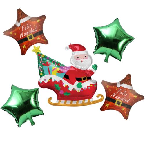 ADORNO ACRILICO NAVIDAD 5PCS