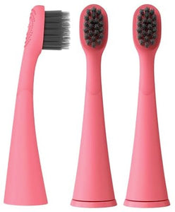 BURST Cabezales de repuesto para cepillos de dientes eléctricos para niños, 3 unidades, color rosa, cerdas ultrasuaves para ln23 limpieza profunda, ajuste perfecto con el cepillo de dientes BURSTkids Sonic
