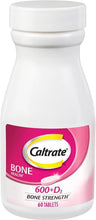 Cargar imagen en el visor de la galería, Caltrate 600 Plus D3 Tabletas de suplemento de calcio y vitamina D
