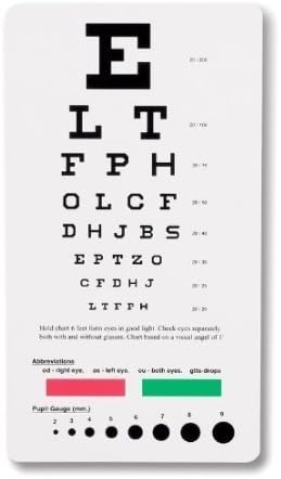 Cosmid SNELLEN Pocket Eye Chart - Prueba ocular a22
