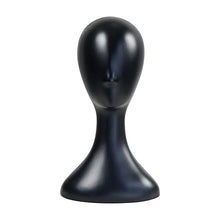 Cargar imagen en el visor de la galería, Studio Limited - Cabeza de maniquí de plástico profesional de 16 pulgadas (negro)
