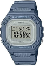 Cargar imagen en el visor de la galería, Casio W218H Series | Men’s Digital Watch | 50M WR | 1/100 Second Stopwatch | 100 SEC Chronograph | LED Backlight | ln24 Countdown Timer | Daily Alarm | Hourly Time Signal | 7 Year Battery
