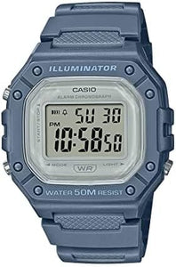 Casio W218H Series | Men’s Digital Watch | 50M WR | 1/100 Second Stopwatch | 100 SEC Chronograph | LED Backlight | ln24 Countdown Timer | Daily Alarm | Hourly Time Signal | 7 Year Battery