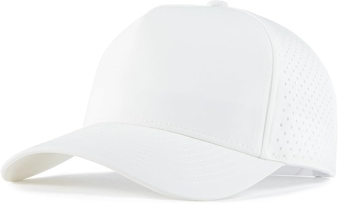 BOTVELA Gorra de béisbol ajustable Snapback para hombre, gorra de rendimiento ventilada con corte láser ln25