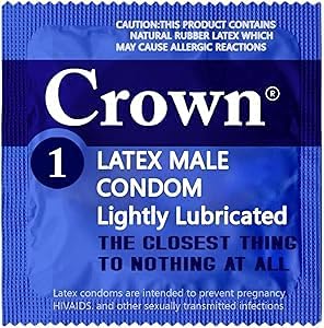 Crown Condones — 1008 unidades — Preservativos de látex lubricado — 1008 por paquete ln26