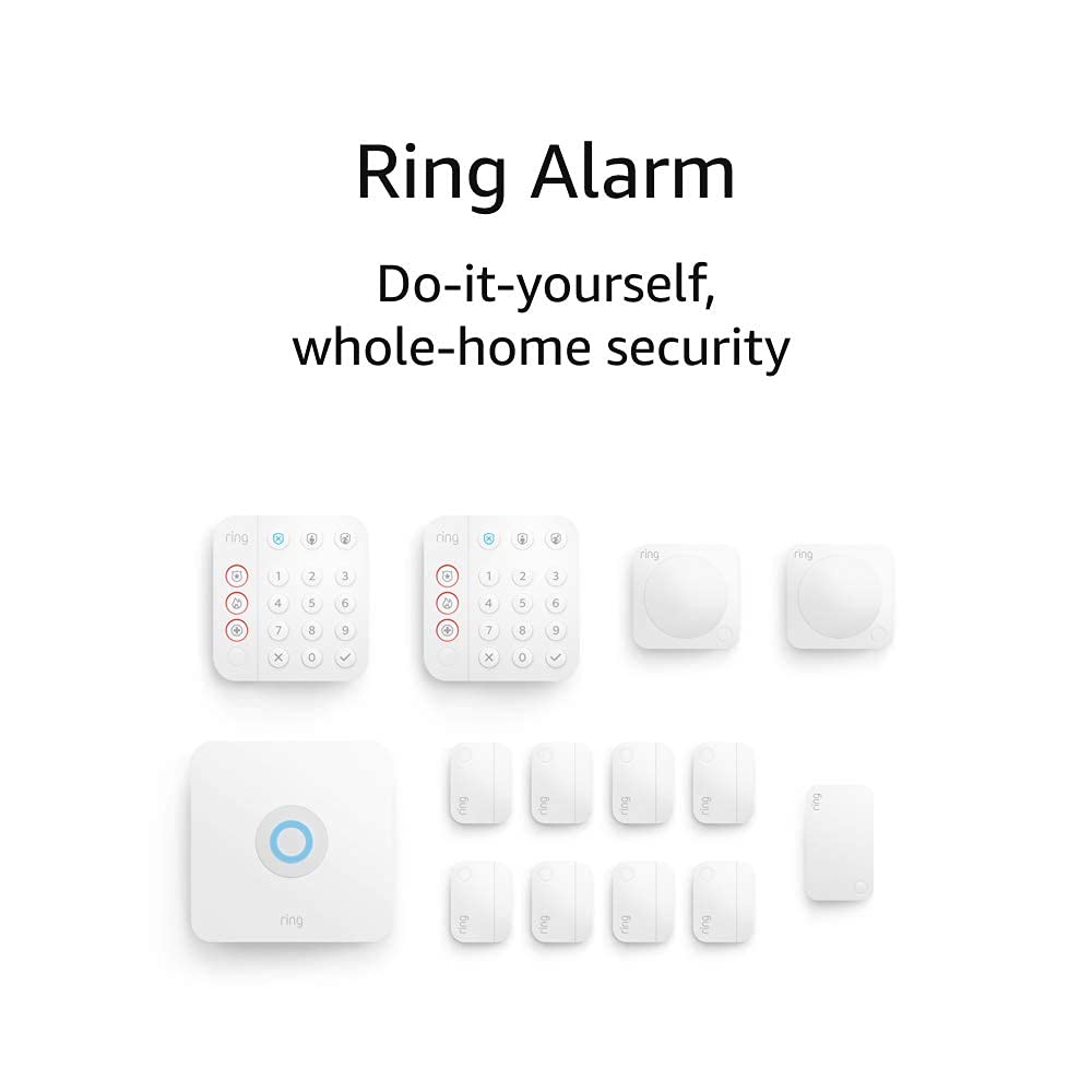Paquete de kit de 14 piezas Ring Alarm (2.ª generación) – sistema de seguridad para el hogar con 30 días gratis del plan de suscripción Ring Home LN23