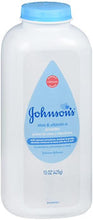Cargar imagen en el visor de la galería, Polvo para bebés Johnson's con almidón de maíz natural, aloe y vitamina E para piel delicada
