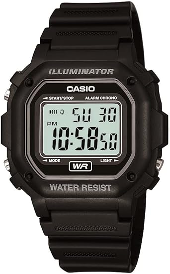 Casio F108WH Series | Men's Digital Watch | Illuminator | Water Resistant | LED Light | Daily Alarm | 1/100 SEC Stopwatch |ln24  3 Hands (HR, Min, SEC) | Date/Day Display | Daily Alarm | 7 Year Battery