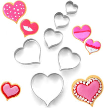 Cargar imagen en el visor de la galería, MrCookie - Juego de cortadores de galletas de corazón, 6 piezas, acero
