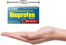 Cargar imagen en el visor de la galería, HealthA2Z Cápsulas de ibuprofeno de 200 mg | Alivio del dolor y reductor de fiebre | 24 paquetes de 30 tabletas
