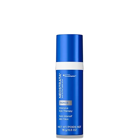 NEOSTRATA SKIN ACTIVE Intensive Eye Therapy, crema antienvejecimiento para debajo de los ojos, trata las ojeras, la hinchazón, las líneas finas y las arrugas con ácido hialurónico, péptidos y bakuchiol, 0.5 oz a23