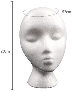 Cabeza de maniquí de espuma