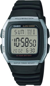 Reloj deportivo para hombre, ln24 de acero inoxidable, con correa negra W96H-1AV, de Casio
