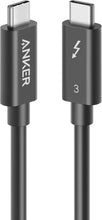 Cargar imagen en el visor de la galería, Anker Cable USB C, Thunderbolt 3.0, carga de 100 W, soporta pantalla 5K y transferencia a19 de datos de 40 Gbps, para iPhone 15, MacBook, iPad, Samsung Galaxy S23 y más
