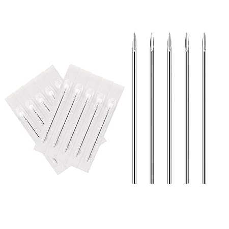 ATOMUS - Agujas para piercings corporales, calibres 14G  Q1