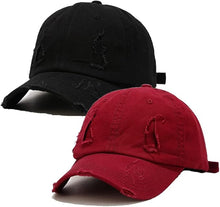 Cargar imagen en el visor de la galería, Quanhaigou Paquete de 2 gorras de béisbol unisex, gorras de golf para papá, sombrero polo ajustable para hombres y mujeres ln25
