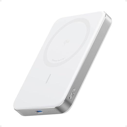 Anker MagGo Power Bank, batería magnética ultradelgada de 10,000 mAh, con certificación Qi2 de 15 W, a19 cargador portátil ultra rápido compatible con MagSafe, diseño ergonómico, solo para iPhone