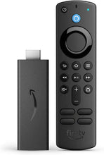 Cargar imagen en el visor de la galería, Fire TV Stick, HD, calidad nítida de imagen, streaming rápido, TV en vivo y gratuita, control remoto por voz Alexa que controla la televisión
