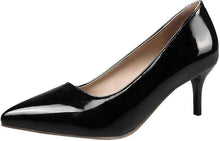 Cargar imagen en el visor de la galería, MAVMAX Zapatos de tacón de gatito de charol para mujer
