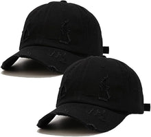 Cargar imagen en el visor de la galería, Quanhaigou Paquete de 2 gorras de béisbol unisex, gorras de golf para papá, sombrero polo ajustable para hombres y mujeres ln25
