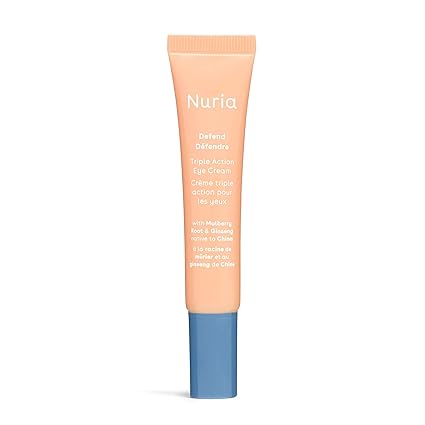 Nuria - Defend Crema para ojos de triple acción para ojeras, bolsas y líneas finas, crema nutritiva para debajo de los ojos con ginseng y raíz de morera, 15 ml/0,5 fl oz a23