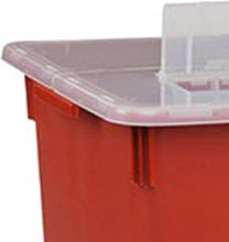 Cargar imagen en el visor de la galería, Covidien - Tapa de entrada vertical con base roja, multiusos, 10 galones, cantidad: 1
