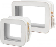 Cargar imagen en el visor de la galería, Pequeña bolsa de maquillaje transparente para mujer
