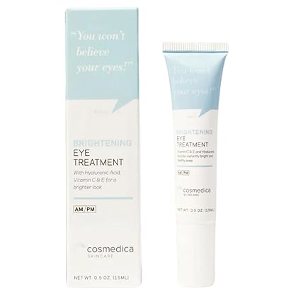 Nuevo gel iluminador para ojos con ácido hialurónico, vitamina C y E, péptidos para ojeras, hinchazón, arrugas, líneas finas, patas de gallo y manchas oscuras para una apariencia más radiante 0.5 FL OZ (15 ML) A23