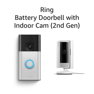 Timbre con cámara inalámbrico Ring con Cámara para interiores Ring de 2.ª generación (Blanco) LN23