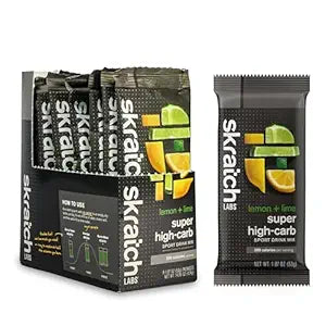 Paquetes de mezcla para bebida con alto contenido de carbohidratos de Skratch Labs: carbohidratos en polvo, dextrina en racimo y electrolitos, energía de resistencia, alternativa de gel energético ln25