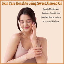 Cargar imagen en el visor de la galería, Aceite de almendras dulces, 1 galón, orgánico, prensado en frío, rico en nutrientes, excelente para piel suave, cabello lustroso Ln23
