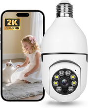 Cargar imagen en el visor de la galería, Hawkray - Cámara de seguridad con bombilla de luz -5G y 2.4 GHz
