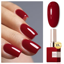 Cargar imagen en el visor de la galería, Double Rhythm 15ml de esmalte de uñas en gel marrón oscuro
